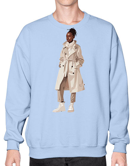 beautiful girl 14# -  fashion- Sweatshirt - Crew