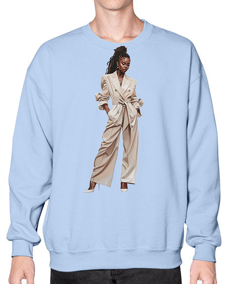 beautiful girl 15# -  fashion- Sweatshirt - Crew