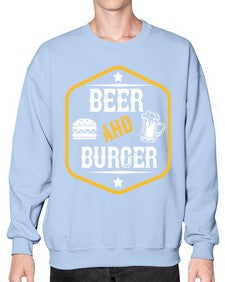beer and burger 640# - beer- Sweatshirt - Crew