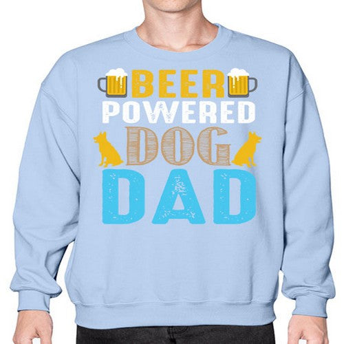 beer power dog dad 55# - dogs- Sweatshirt - Crew