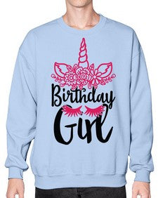 birthday girl 60# - unicorn- Sweatshirt - Crew