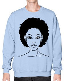 black women - queen 64# - black girls or women- Sweatshirt - Crew