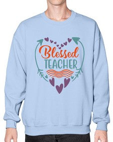 blessed teacherrr 634# - teacher- Sweatshirt - Crew