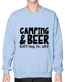 campingandbeerthatswhyiamhere 713# - beer- Sweatshirt - Crew