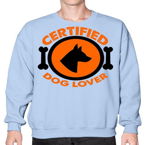 certified dog lover - dogs- Sweatshirt - Crew