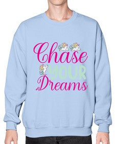 chase your dreams 79# - unicorn- Sweatshirt - Crew
