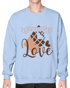 chocolate love 96# - chocolate- Sweatshirt - Crew