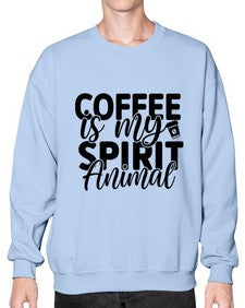 coffee is my spirit animal 820# - tea- Sweatshirt - Crew
