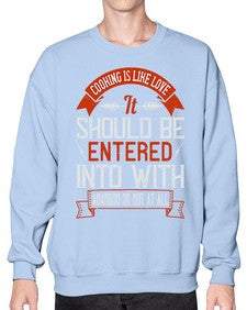 cooking is like love it should be entered into with abandon or not at all 133# - cooking- Sweatshirt - Crew