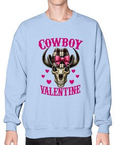 cowboy valentine western valentine 349# - western- Sweatshirt - Crew