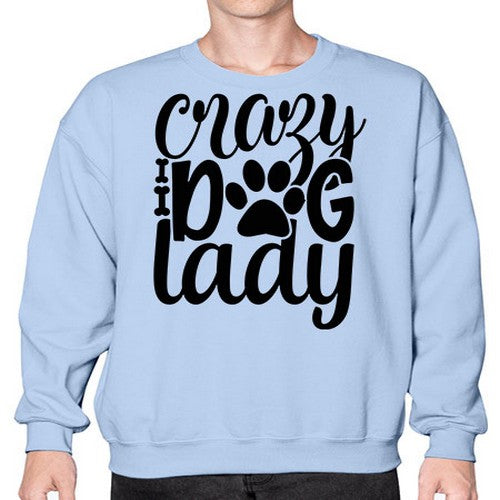 crazy dog lady Style 122# - dogs- Sweatshirt - Crew