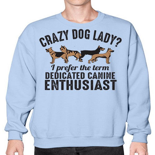 crazy dog lady - dogs- Sweatshirt - Crew