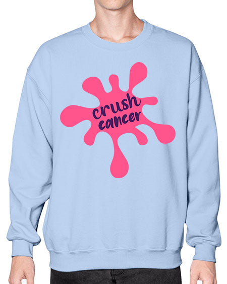crush cancer Style 14# - breast cancer- Sweatshirt - Crew