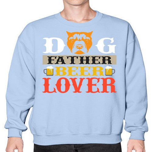 dog father beer lover 76# - dogs- Sweatshirt - Crew