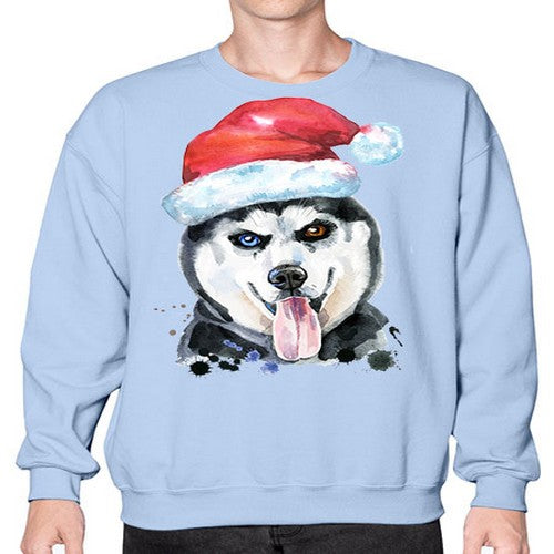 dog hat 104# - dogs- Sweatshirt - Crew