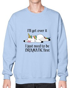 dramatic unicorn 96# - unicorn- Sweatshirt - Crew