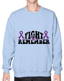 fight to remember 144# - alzheimers- Sweatshirt - Crew