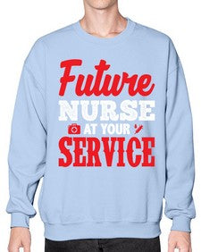 future nurse at your service 812# - nurse- Sweatshirt - Crew