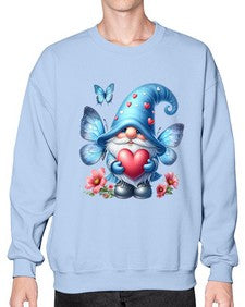 gnome with butterfly 01# - gnome- Sweatshirt - Crew