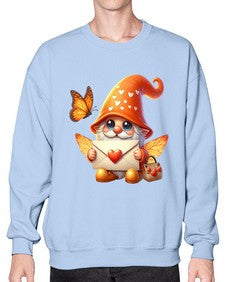 gnome with butterfly 06# - gnome- Sweatshirt - Crew