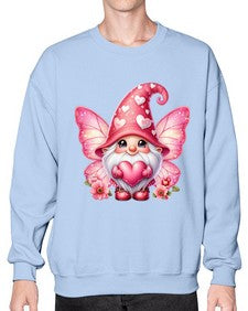 gnome with butterfly 08# - gnome- Sweatshirt - Crew