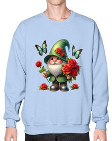 gnome with butterfly 11# - gnome- Sweatshirt - Crew