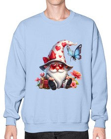 gnome with butterfly 13# - gnome- Sweatshirt - Crew