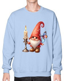 gnome with butterfly 16# - gnome- Sweatshirt - Crew