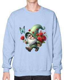 gnome with butterfly 24# - gnome- Sweatshirt - Crew