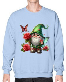 gnome with butterfly 26# - gnome- Sweatshirt - Crew