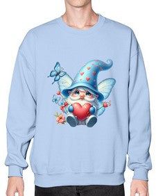 gnome with butterfly 28# - gnome- Sweatshirt - Crew