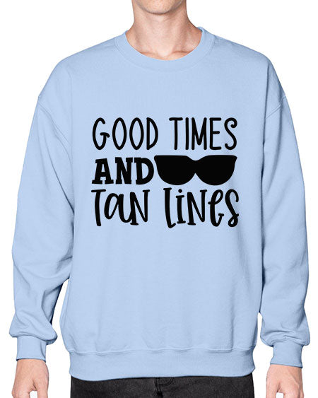 good times and tan lines Style 99# - summer- Sweatshirt - Crew