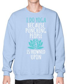 i do yoga  275# - yoga- Sweatshirt - Crew