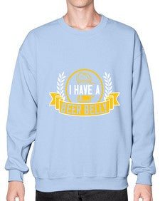 i have a beer belly 1110# - beer- Sweatshirt - Crew