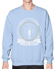 i like beer 1121# - beer- Sweatshirt - Crew