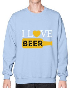 i love beer 1136# - beer- Sweatshirt - Crew