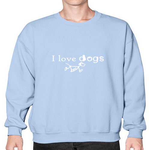 i love dog 169# - dogs- Sweatshirt - Crew