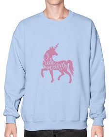 i ride unicorns 188# - unicorn- Sweatshirt - Crew
