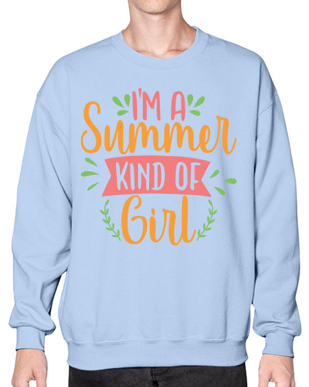 im a summer kind of girl 94# - summer- Sweatshirt - Crew