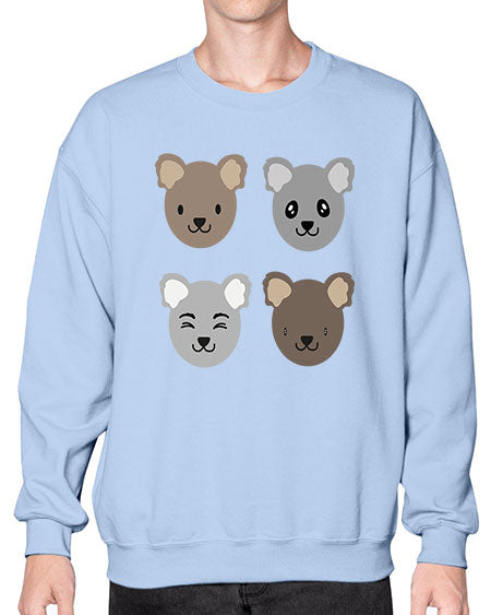 koala bears 167# - bears - animals- Sweatshirt - Crew