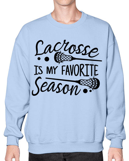 lacrosse is my favorite season 14# - lacrosse- Sweatshirt - Crew