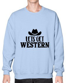 lets get western 723# - western- Sweatshirt - Crew