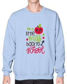 little miss back to school 477# - general school- Sweatshirt - Crew