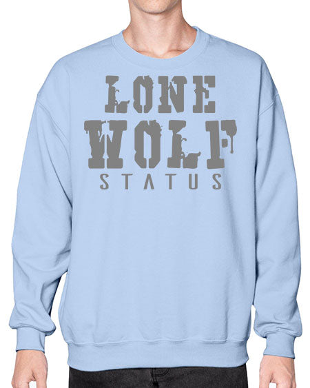 lone wolf status - wolf- Sweatshirt - Crew