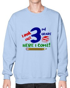 look out third grade 510# - third grade- Sweatshirt - Crew
