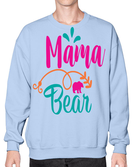 mama bear 183# - bears - animals- Sweatshirt - Crew