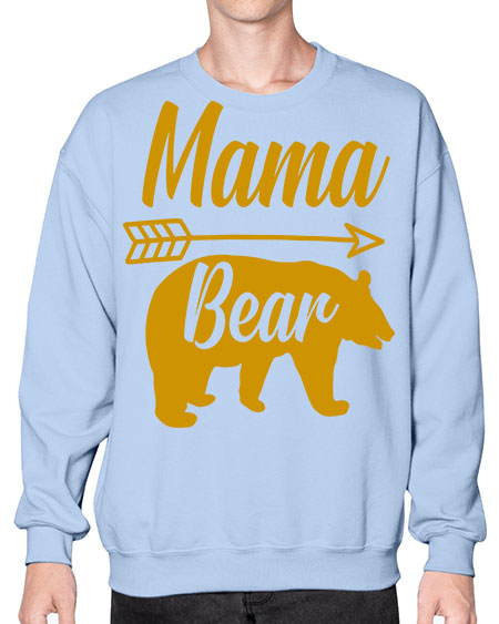 mama bear 185# - bears - animals- Sweatshirt - Crew