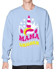 mama unicorn 285# - unicorn- Sweatshirt - Crew