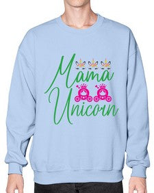 mama unicorn 288# - unicorn- Sweatshirt - Crew