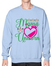 mama unicorn 292# - unicorn- Sweatshirt - Crew